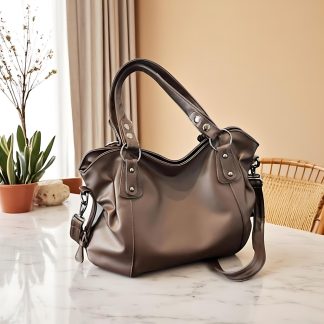 Women's simple soft leather crossbody bag